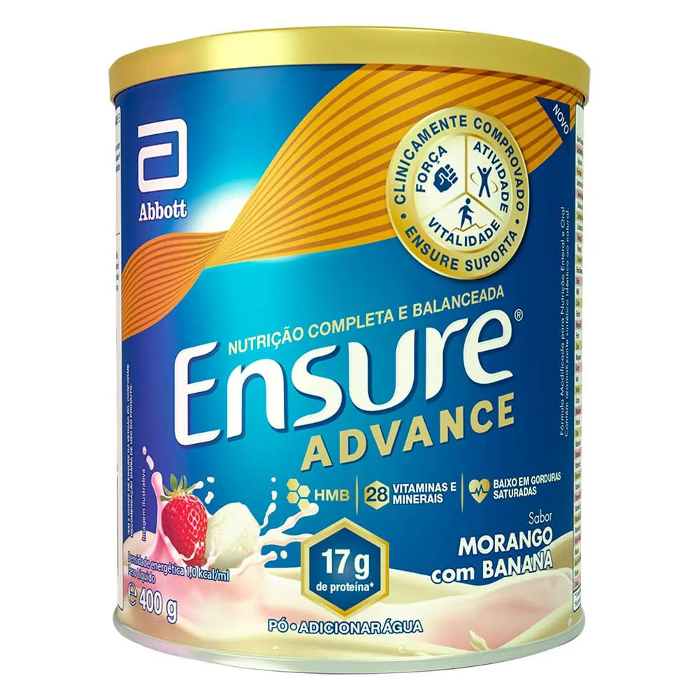 Ensure ADV Morango e Banana 400g