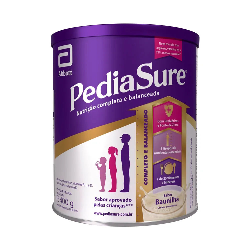 Suplemento Alimentar Infantil PediaSure Abbott Baunilha 400g