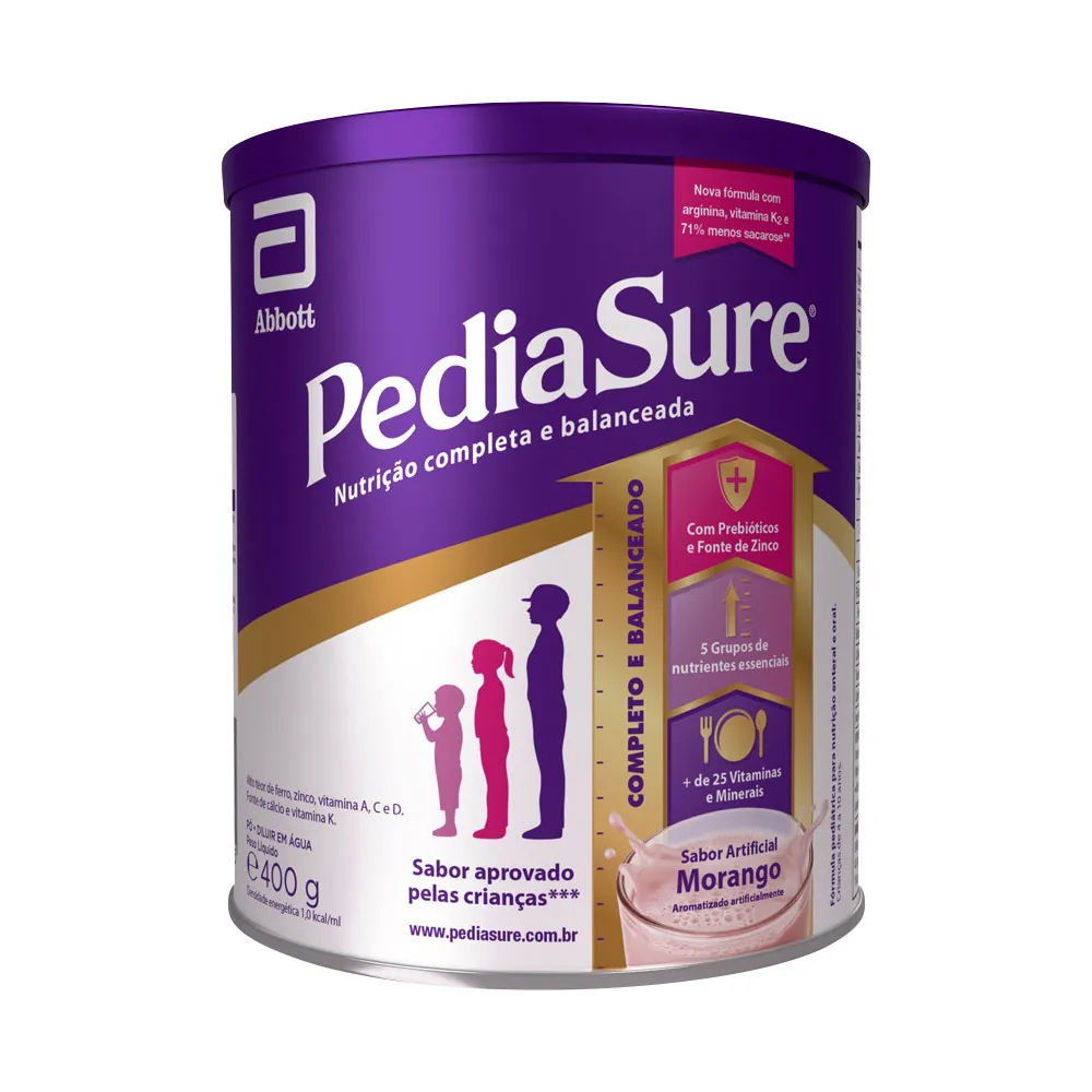Pediasure Nova Formula 400gr Morango