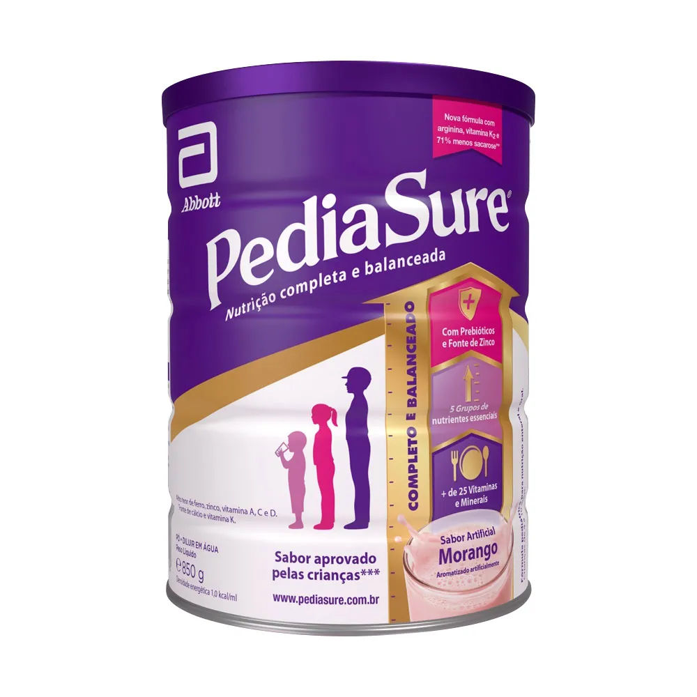 Pediasure Nova Formula 850gr Morango