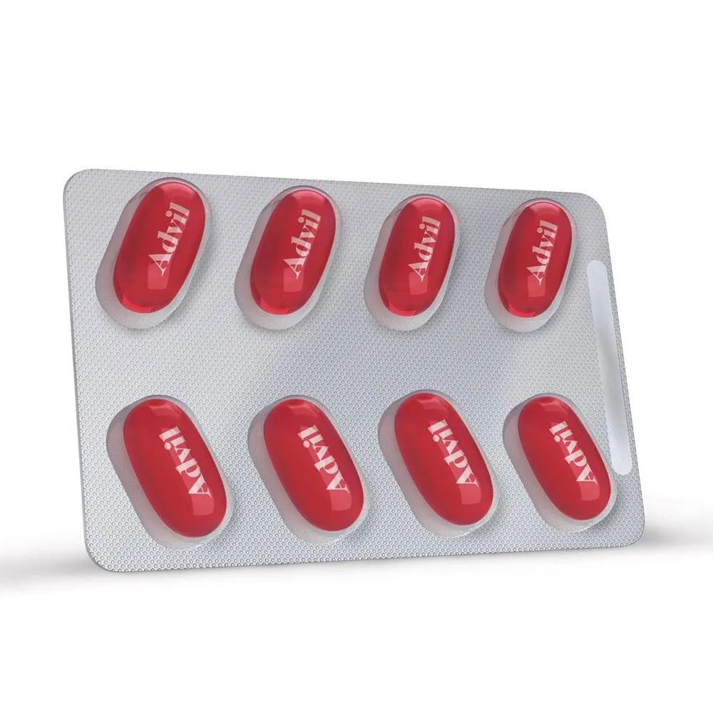 Advil Alivio Rapido Da Dor De Cabeca E Enxaqueca Com Ibuprofeno 400mg 8  Capsulas