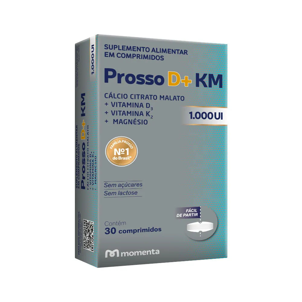 Prosso D+KM 1000UI 30 Comprimidos Momenta