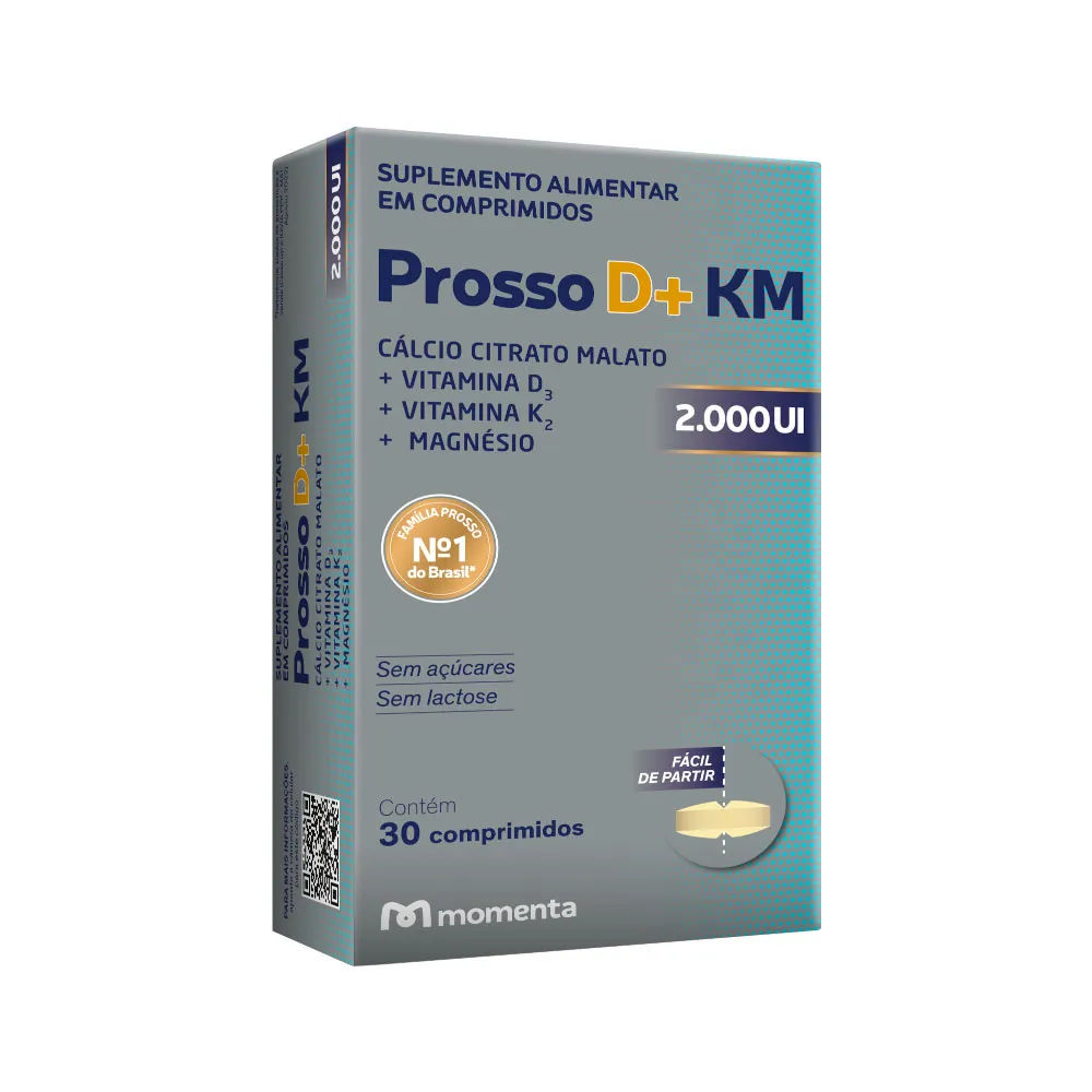 Prosso D+KM 2000UI 30 Comprimidos Momenta