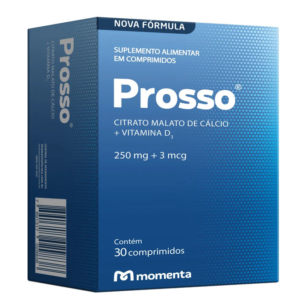 Prosso 250mg + 3mcg 30 Comprimidos Momenta
