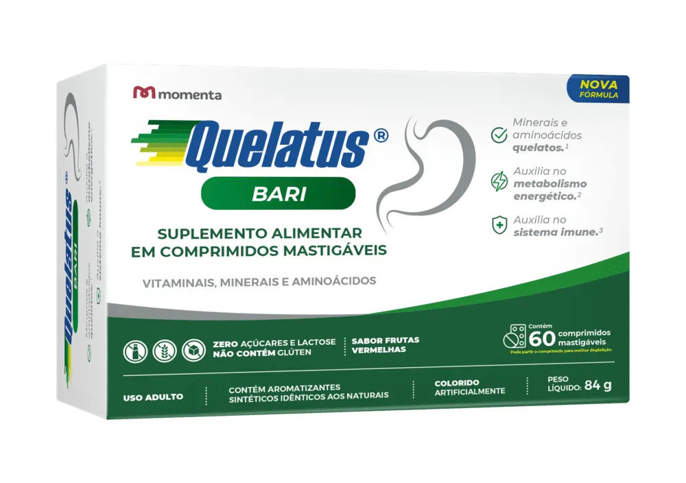 Quelatus Bari 60 Comprimidos Momenta Novo
