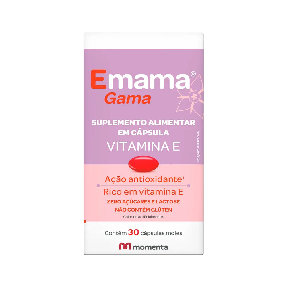 Emama Gama 400mg 30 Cápsulas Momenta