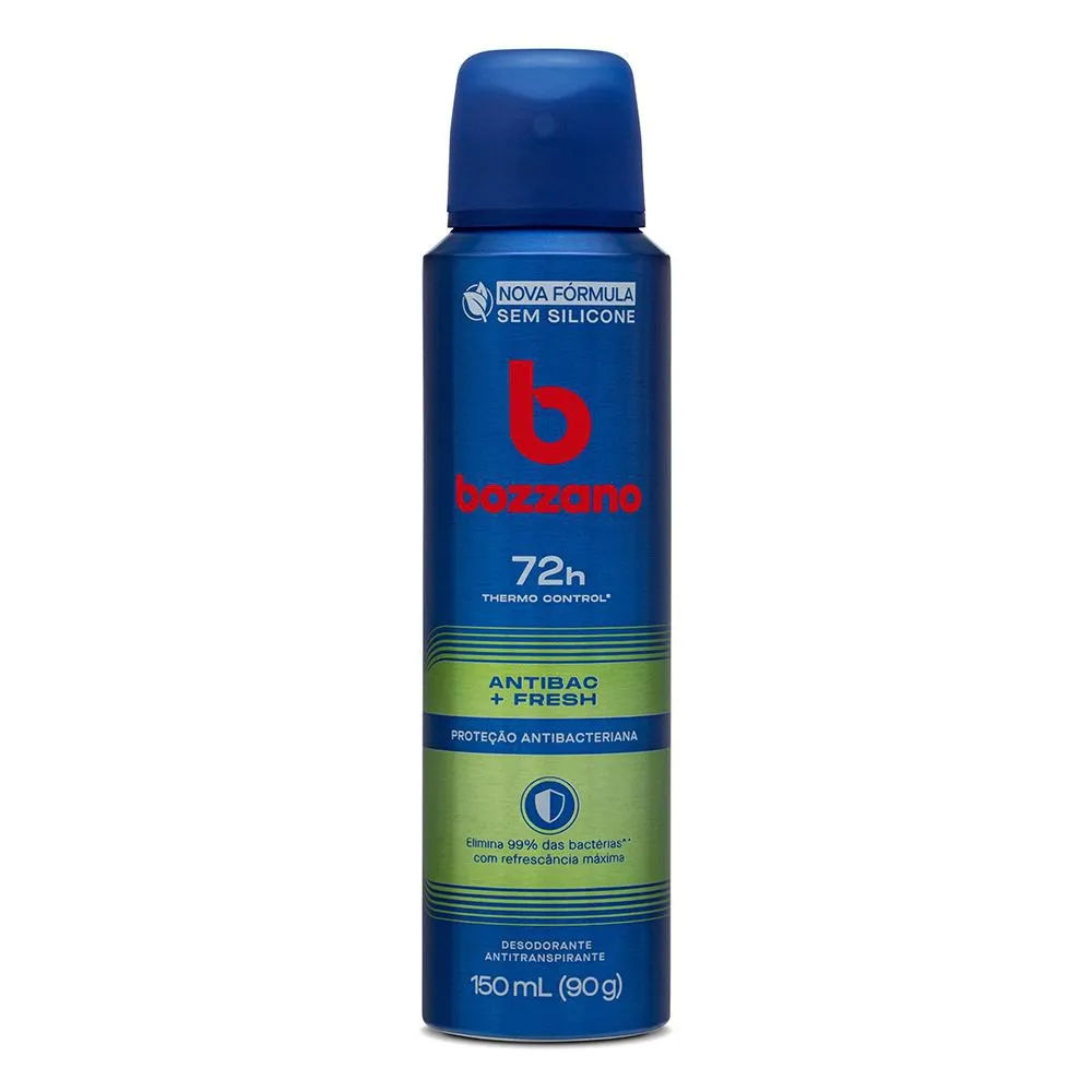 Desodorante Antitranspirante Aerossol Bozzano Antibac Fresh 150ml