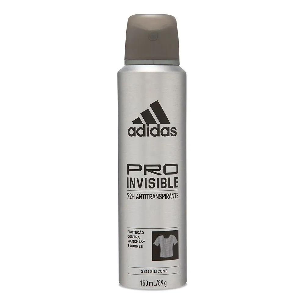Desodorante Antitranspirante Aerossol Adidas Invisible Masculino 150ml