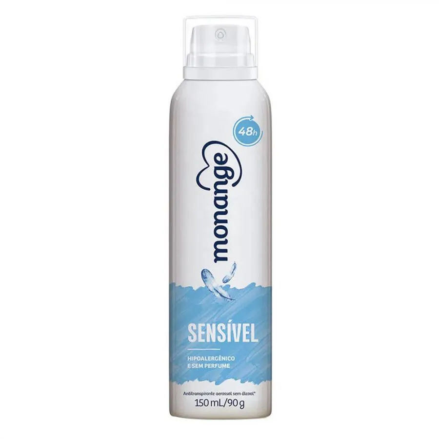 Desodorante Feminino Aerossol Monange Sensível 150ml