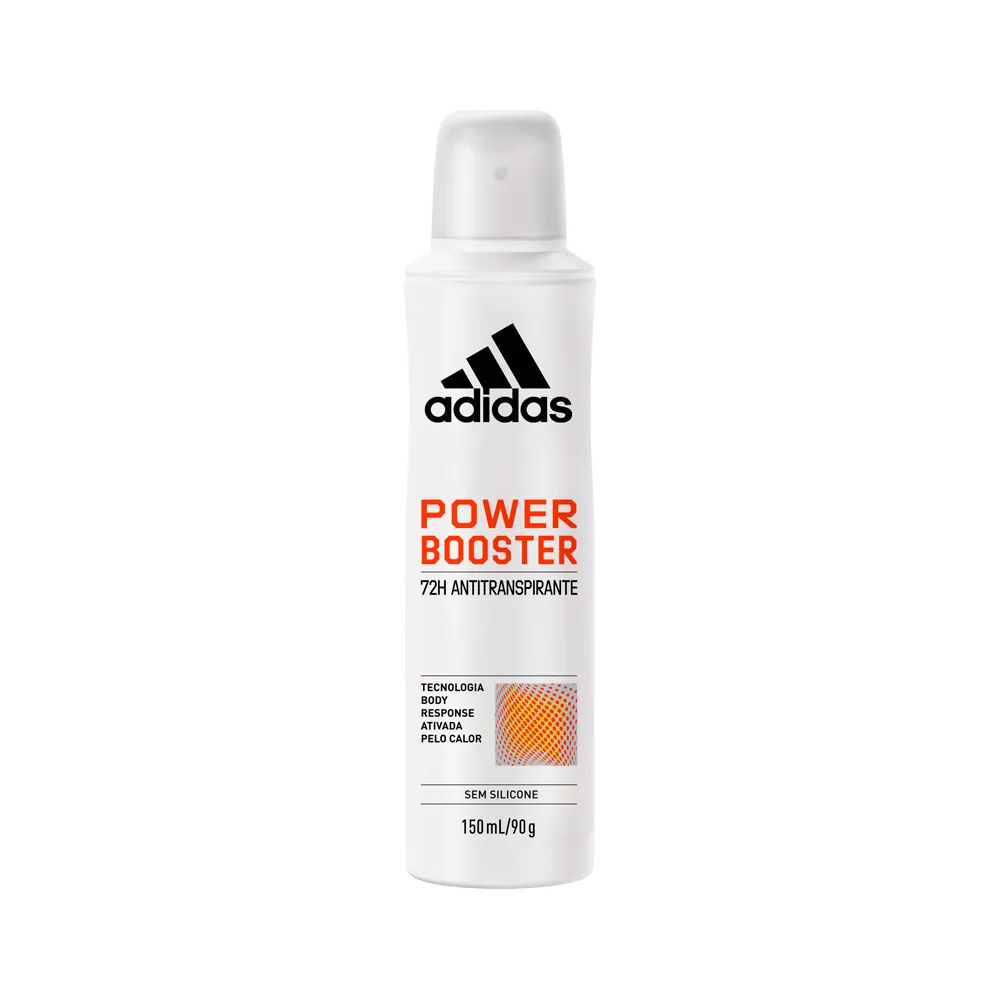 Desodorante Antitranspirante Aerossol Adidas Power Booster Feminino 150ml