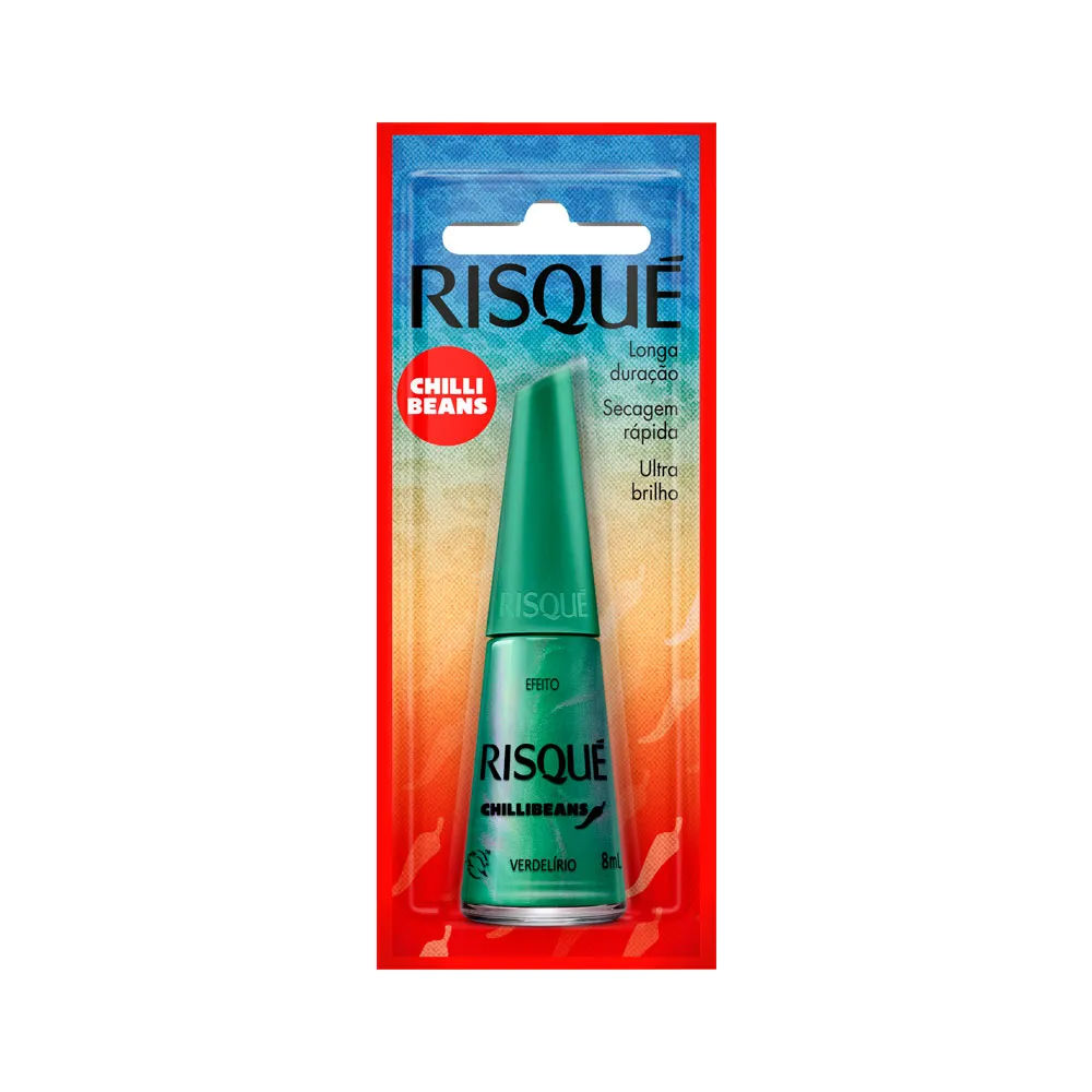 Esmalte Risque Chillibeans Efeito Verdelirio 8ml