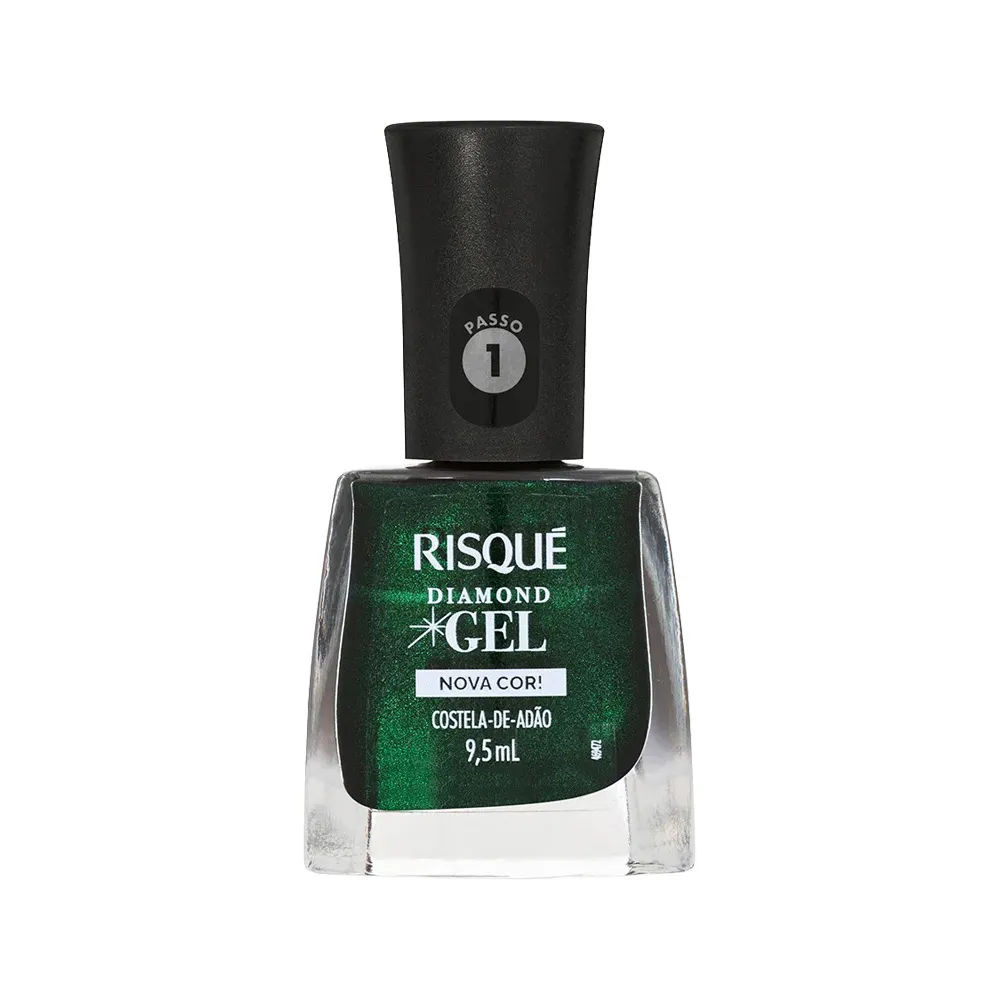 Esmalte Risqué Diamond Gel Metálico Costela de Adão