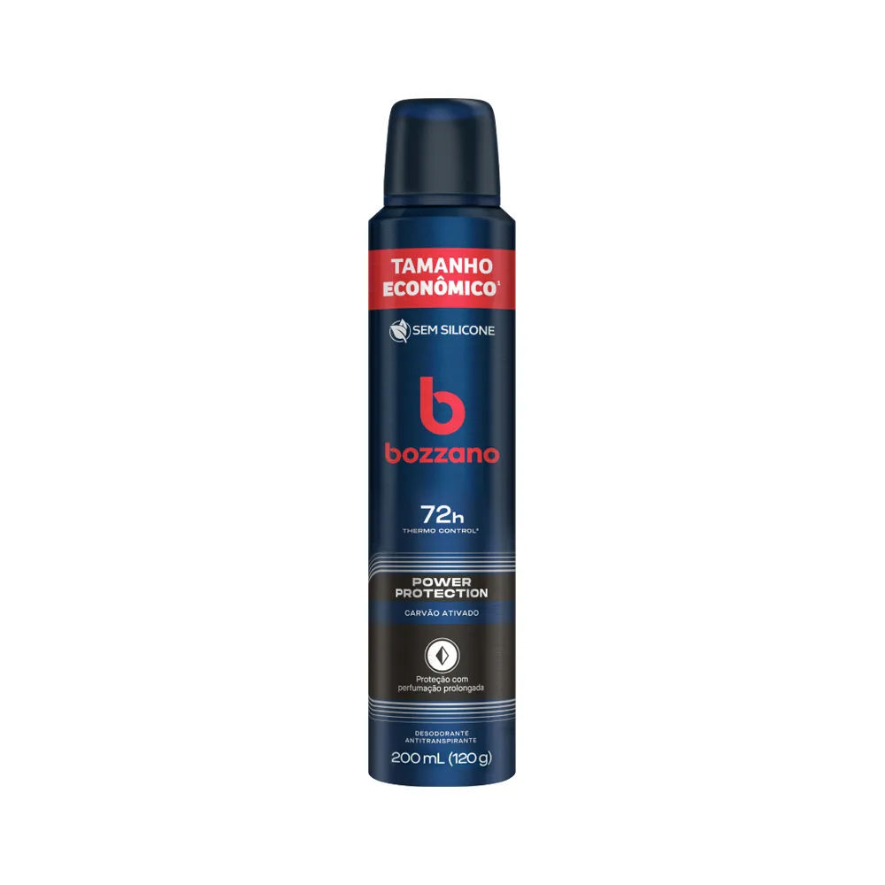 Desodorante Antitranspirante Aerossol Bozzano Carvão Ativado 200ml