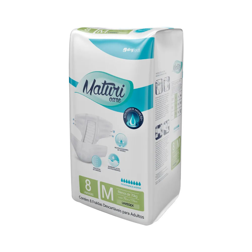 Fralda Maturi Care Regular M 8 Unidades