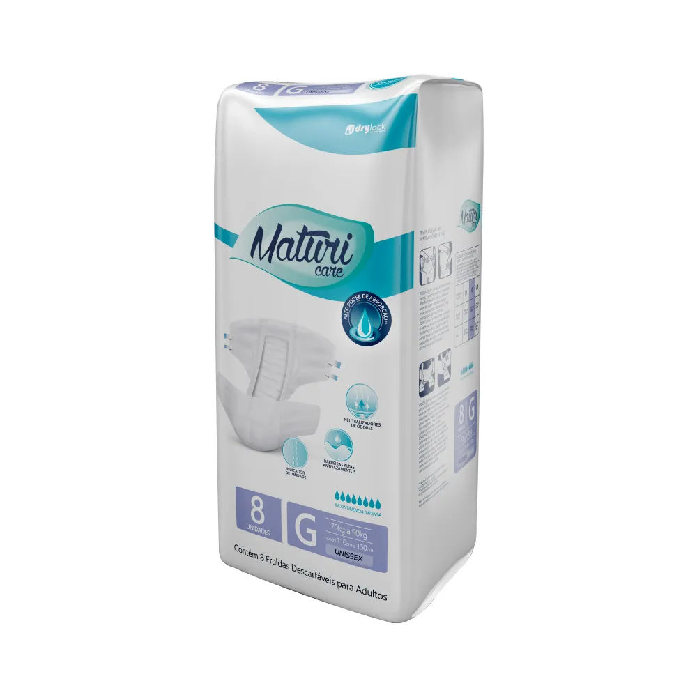 Fralda Maturi Care Regular G 8 Unidades