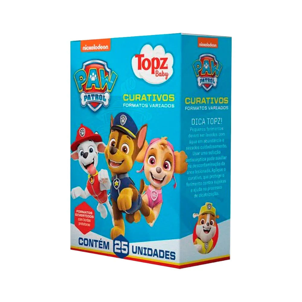 Curativo Topz Patrulha Canina 25 unidades