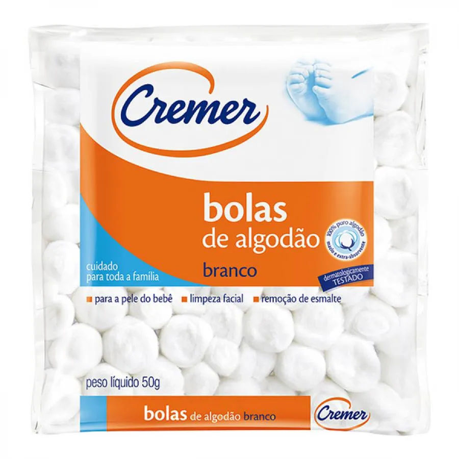 Algodão Cremer 50g Bolas Novo