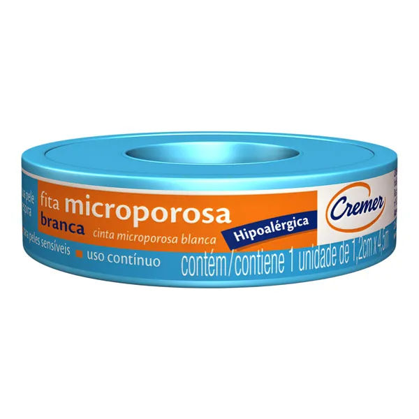 Fita Micropore Cremer Branca 1,2cm x 4,5m