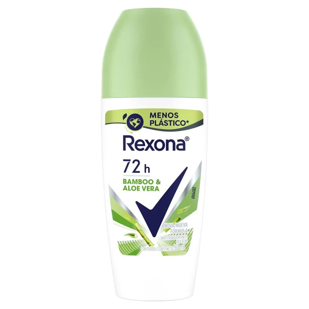Desodorante Antitranspirante Roll-on Rexona Bamboo 50g