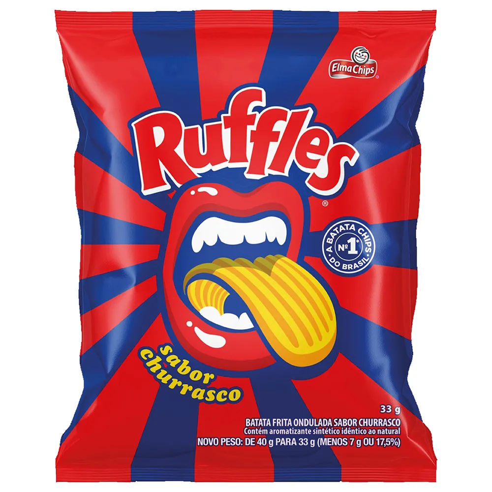 Salgadinho Elma Chips Ruffles Churrasco 33g