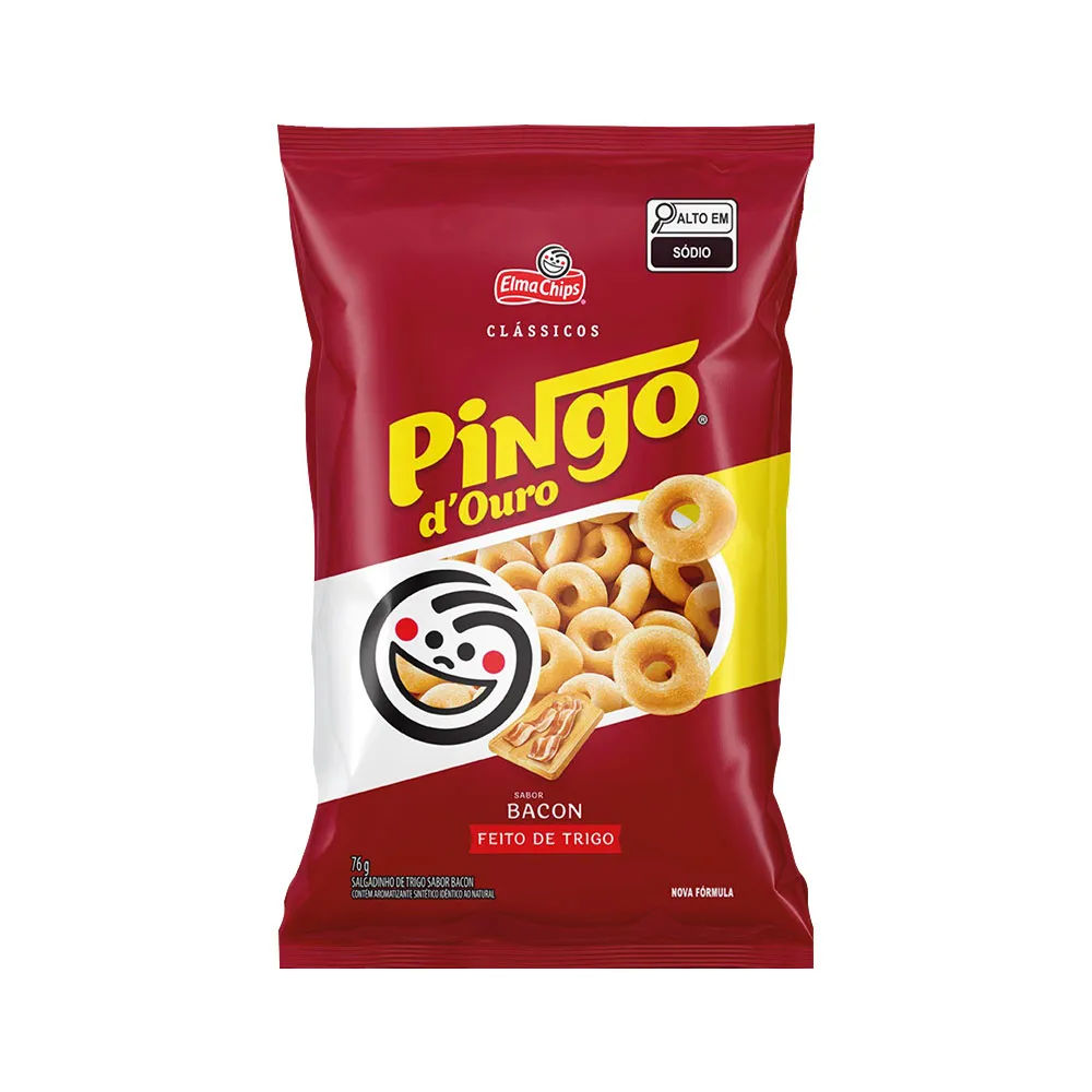 Salgadinho Elma Chips Pingo D’Ouro Bacon 76g