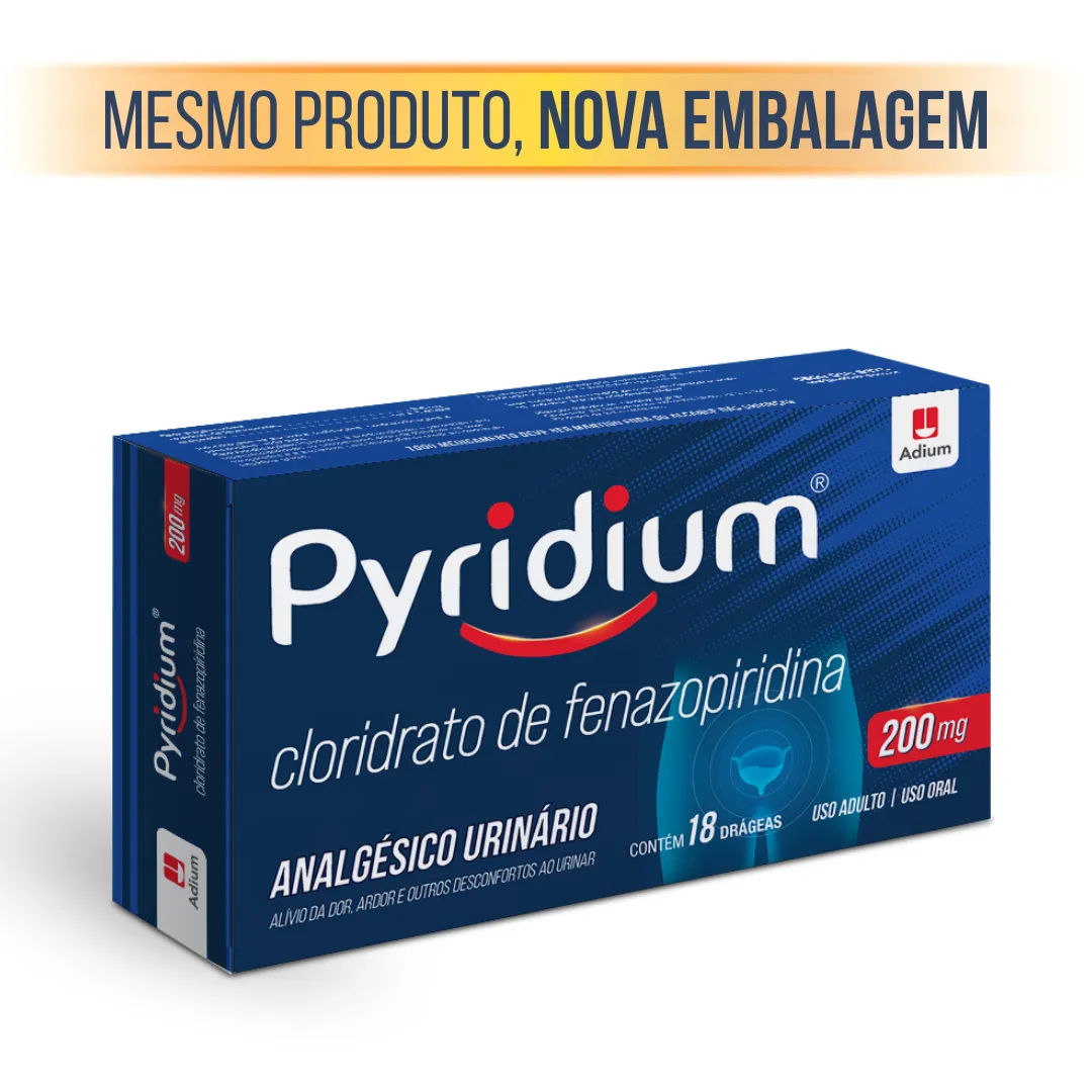 Pyridium 200mg 18 Drágeas Adium