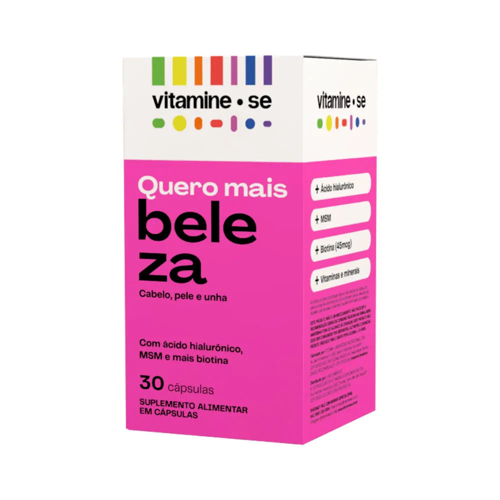Vitamine-se Quero Mais Beleza Com 30 Capsulas