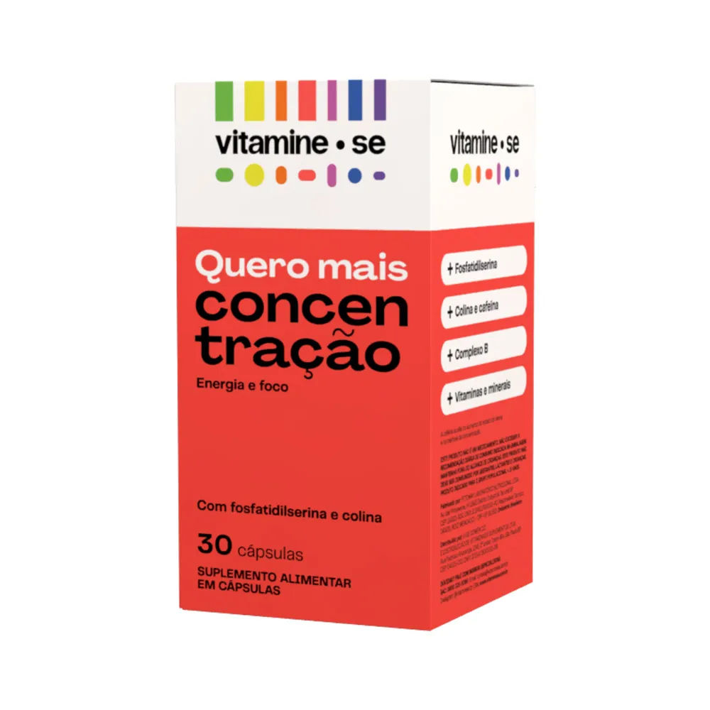 Vitamine-se Quero Concentracao Com 30 Capsulas