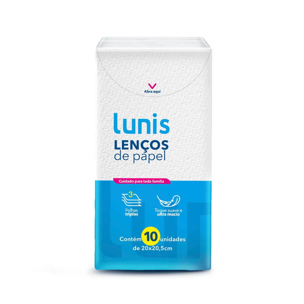 Lenco de Papel Lunis 10 unidades