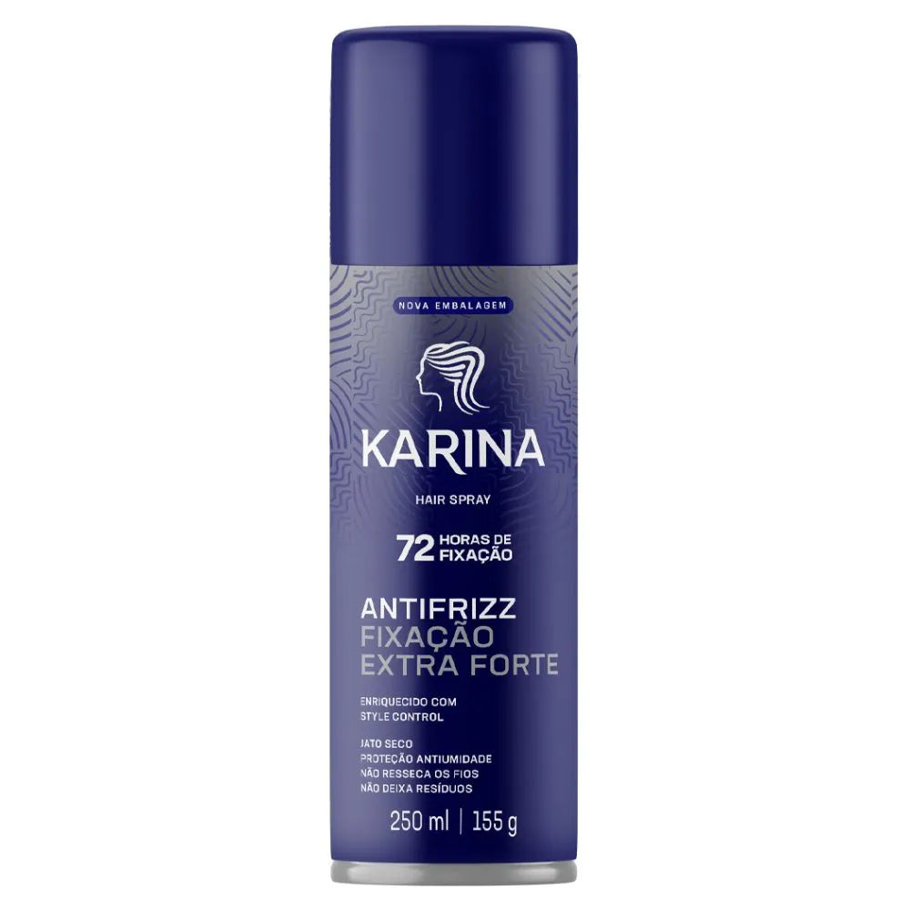 Spray Fixador Capilar Karina Extra Forte 18h 250ml