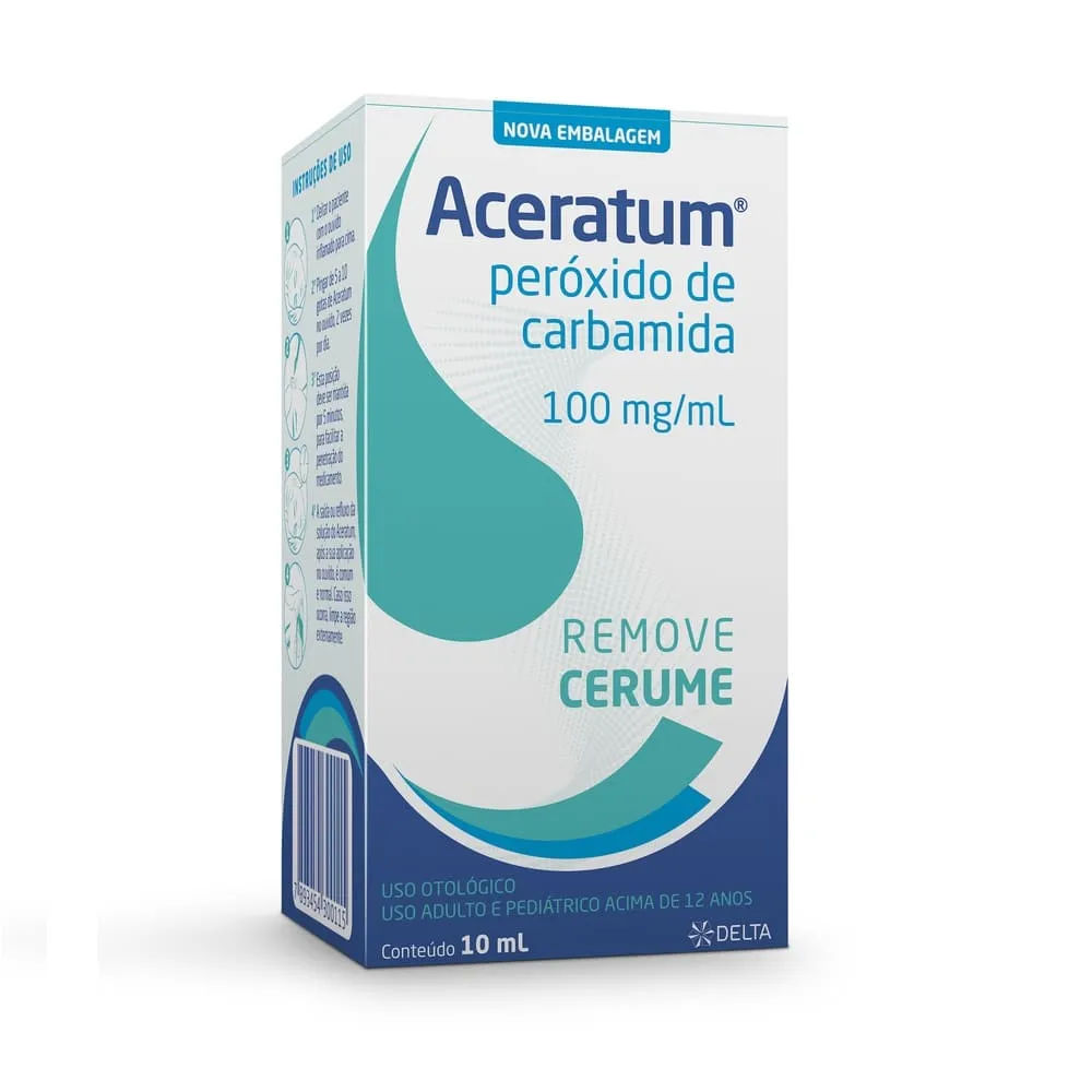 Aceratum Peróxido de Carbamida 100mg/ml frasco 10ml