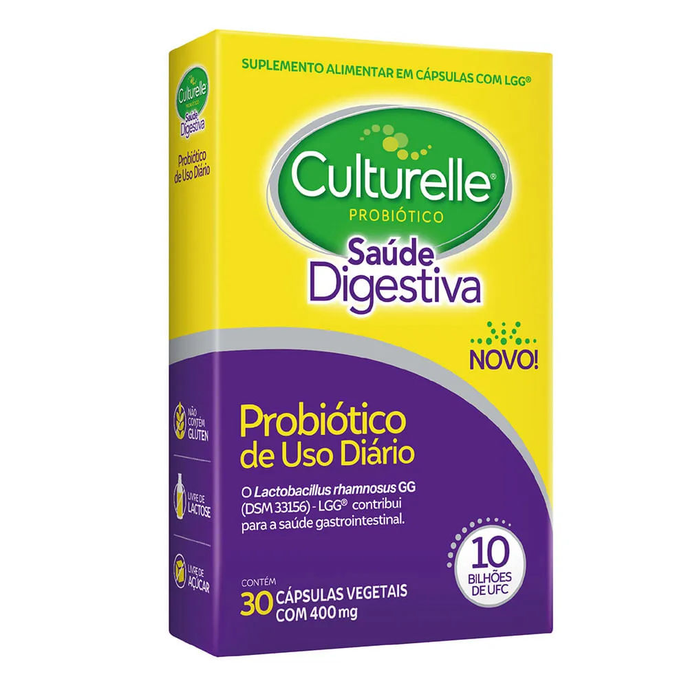 Probiótico Culturelle Saúde Digestiva com 30 cápsulas