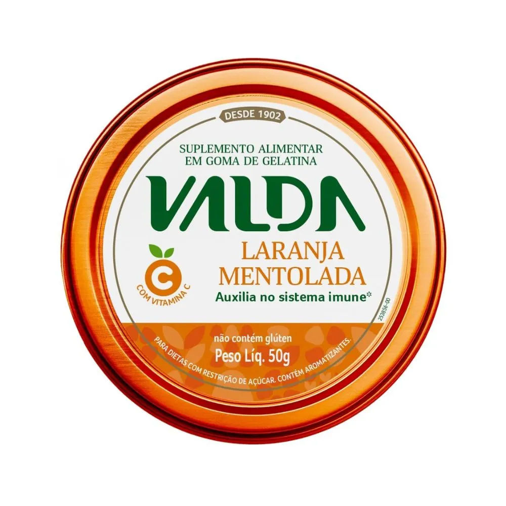 Valda C Laranja Mentolada 50g Lata