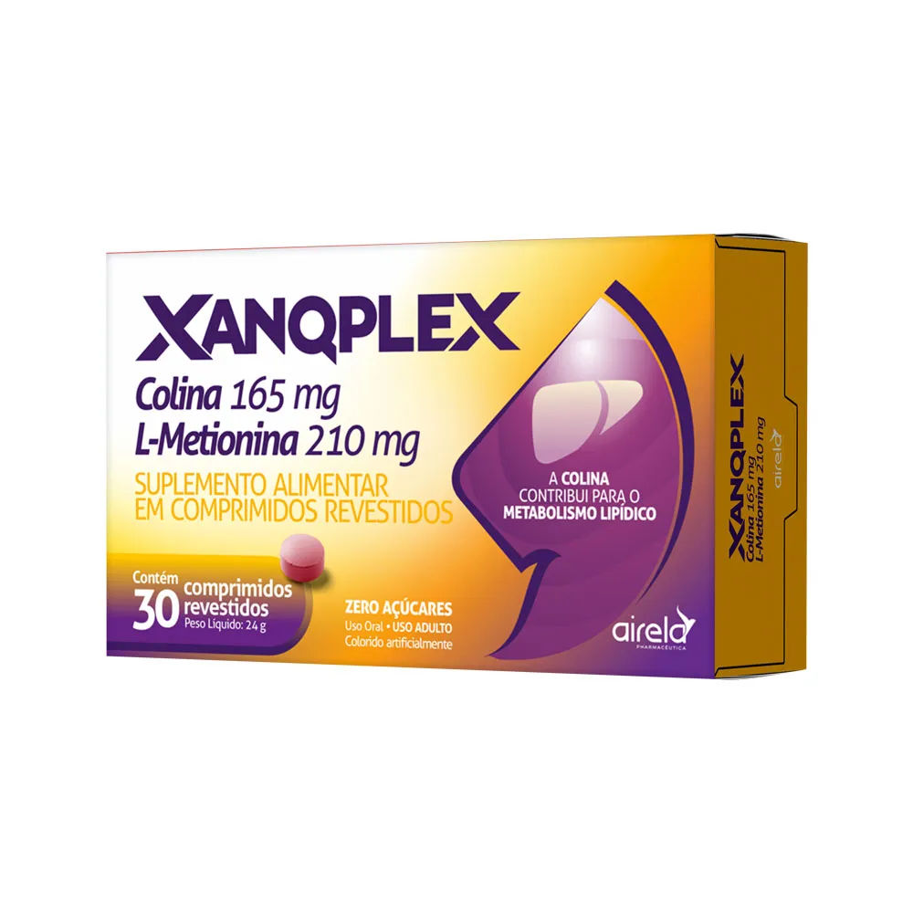 Suplemento Alimentar Xanqplex Com 30 Comprimidos Revestidos Airela