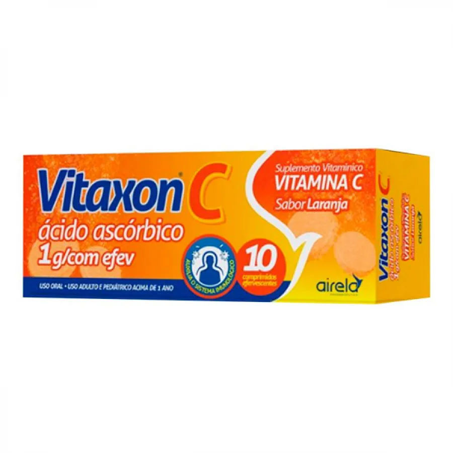 Vitaxon C 1g Laranja 10 Comprimidos Efervescentes