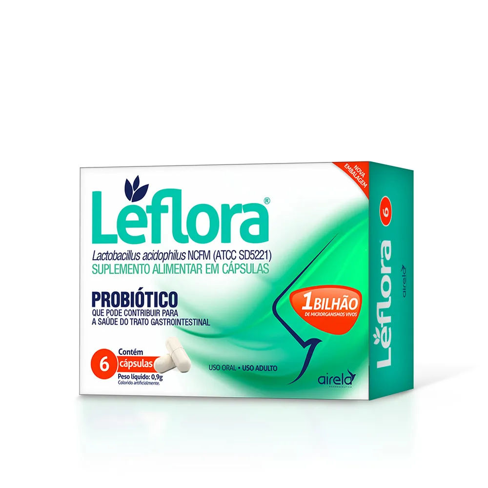 Leflora Lactobacillus Com 6 Capsulas