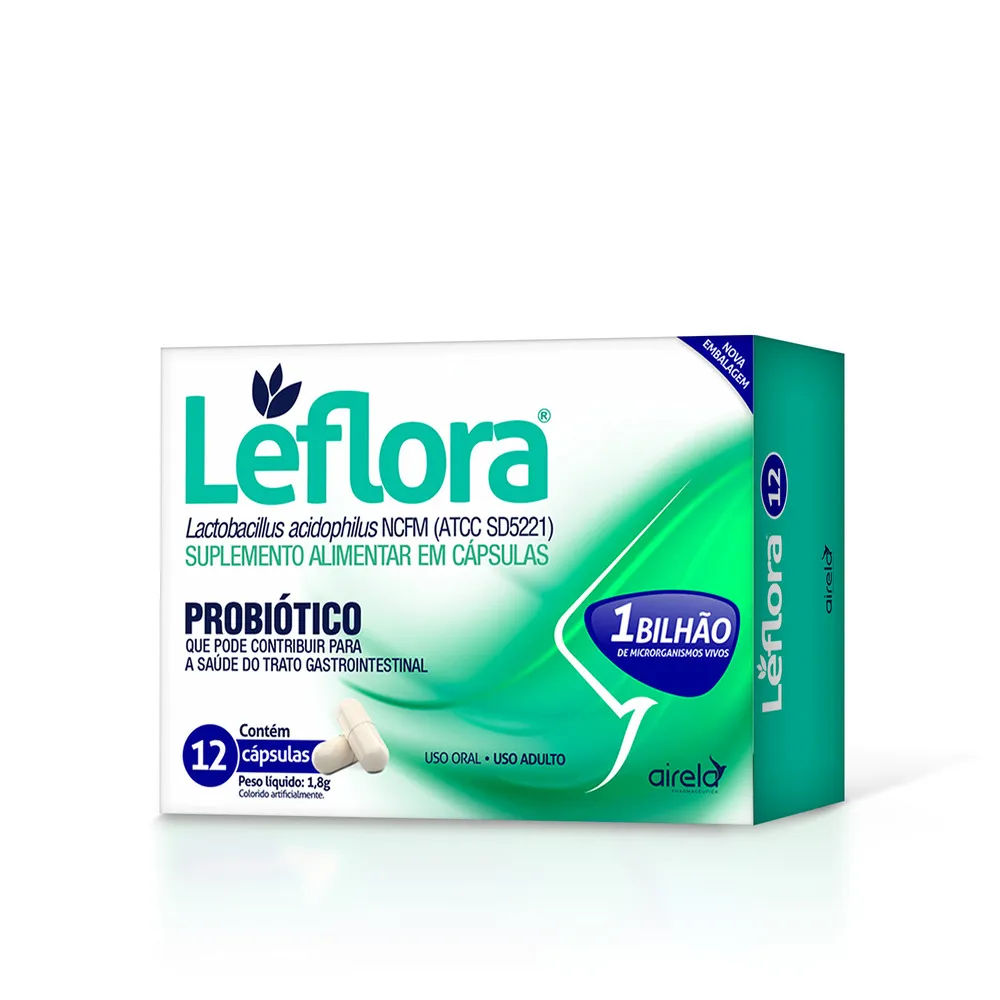 Leflora Lactobacillus 12 cápsulas