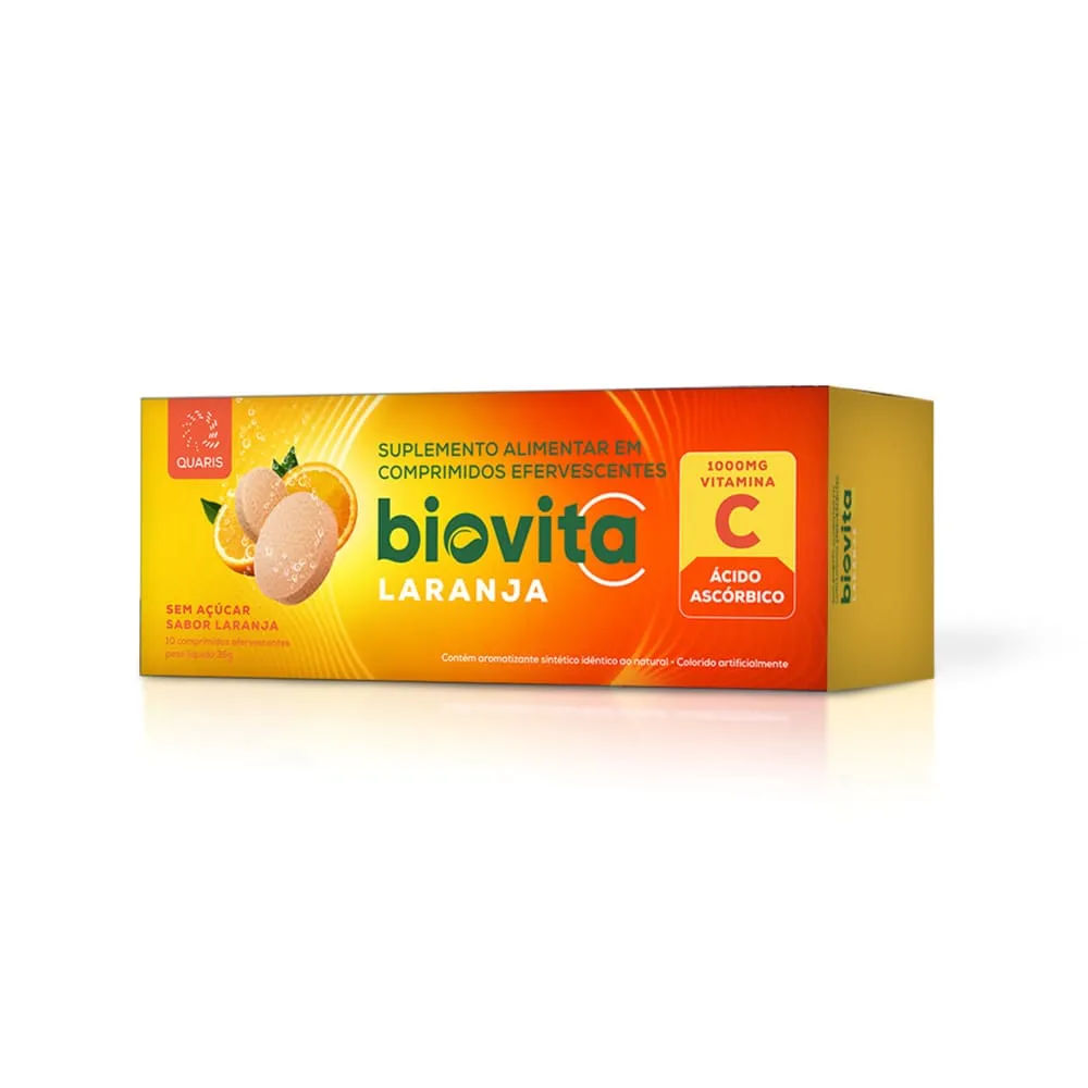 Biovita C Vitamed 1g Com 10 Comprimidos Efervescentes