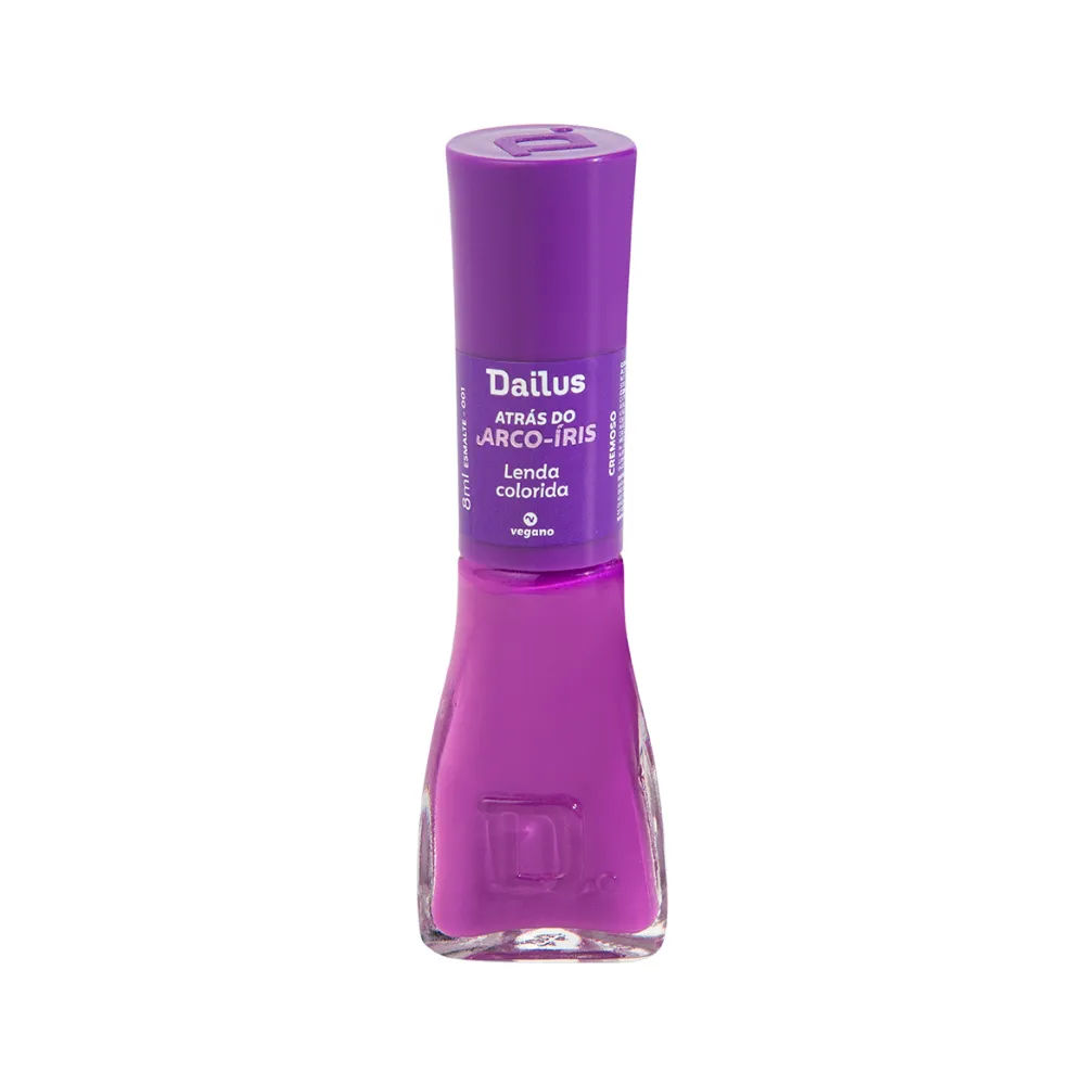 Esmalte Dailus Atras Do Arco Iris 8ml Cremoso Lenda Colorida
