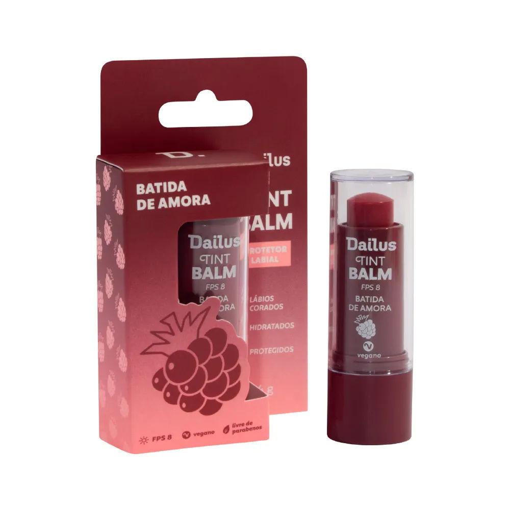Protetor Labial Dailus Tint Balm FPS8 Batida de Amora