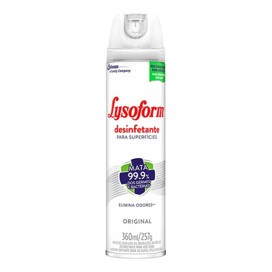 Desinfetante Lysoform Aerossol Original 360ml