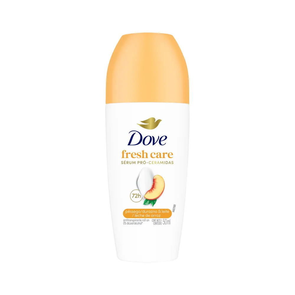 Desodorante Antitranspirante Roll-on Dove Pêssego & Leite 50g