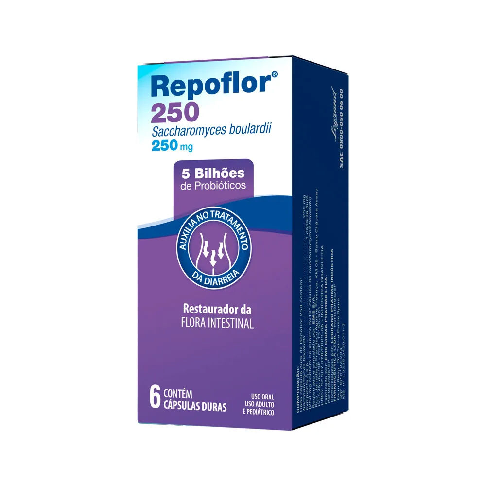 Repoflor 250mg 6 Cápsulas Legrand
