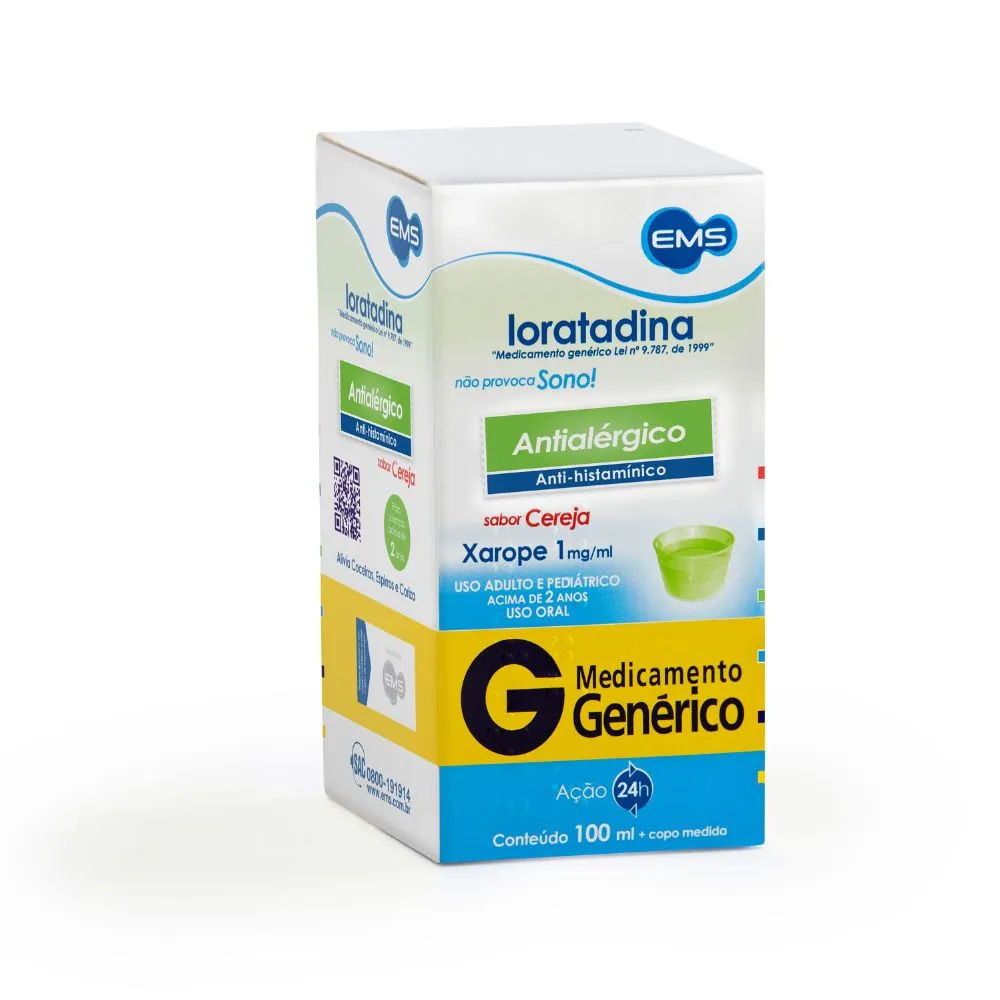Xarope Loratadina Genérico EMS 100ml
