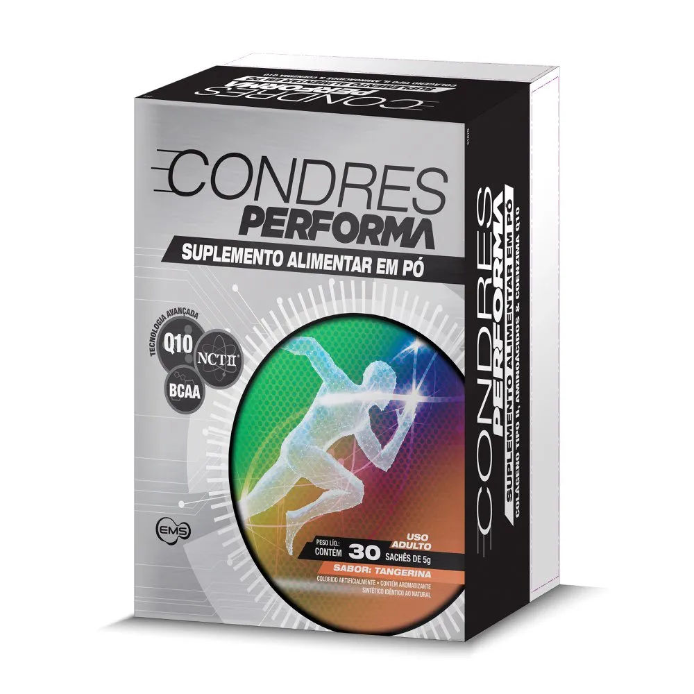Colágeno Tipo 2 Condres Performa Sabor Tangerina 5g 30 Sachês