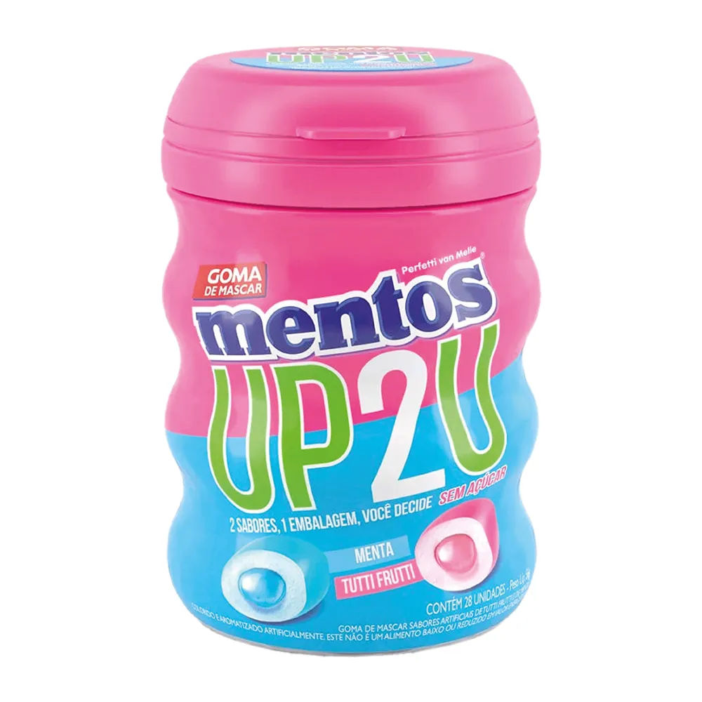 Mentos Pote UP2U  Mint Tutti Frutti 56G