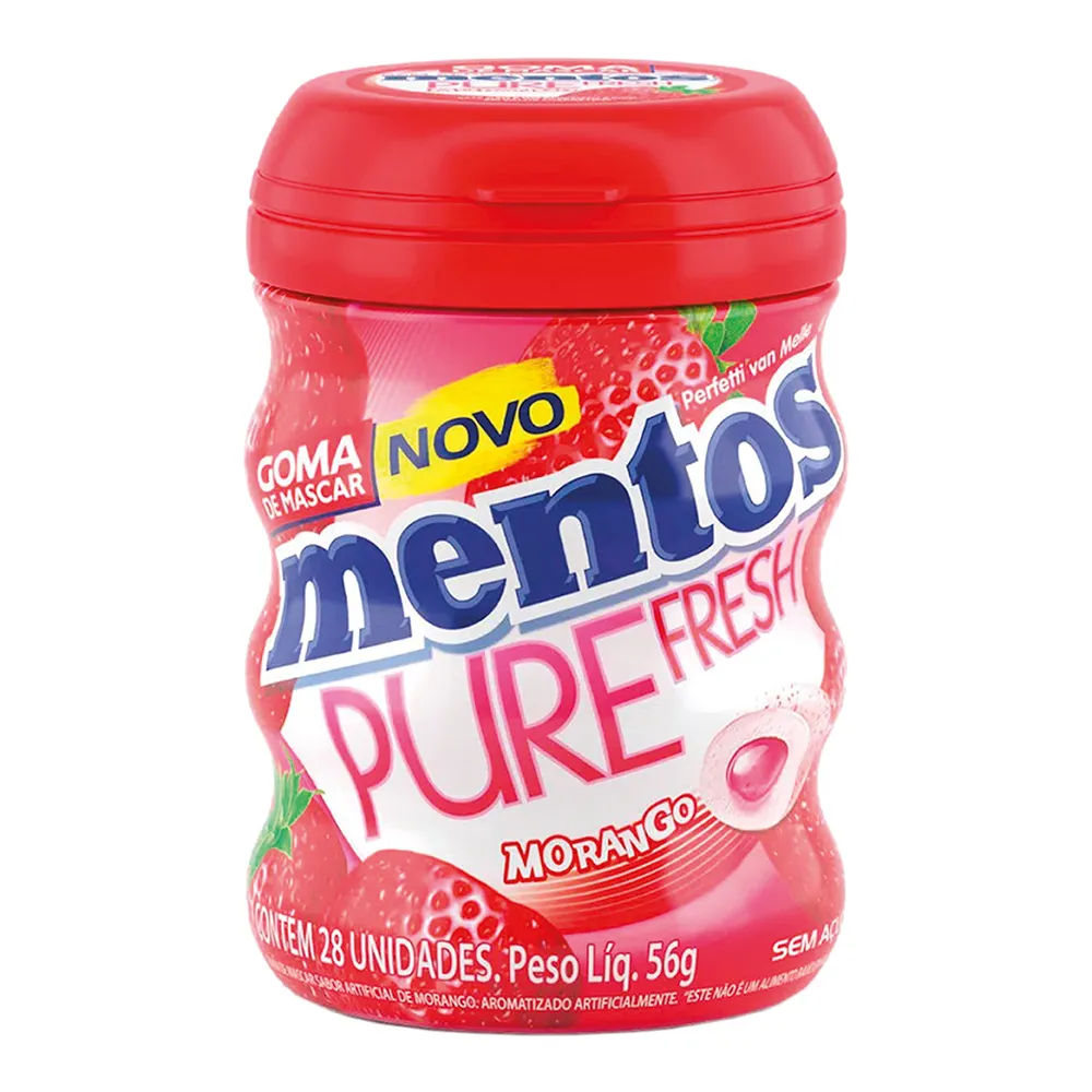 Mentos Pote Sabor Morango 56g