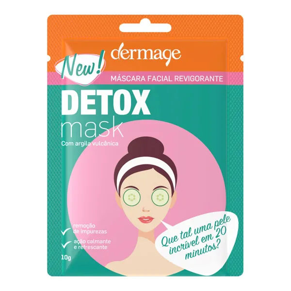 Dermage Mascara Facial Revigorante Detox Mask 1 Sache