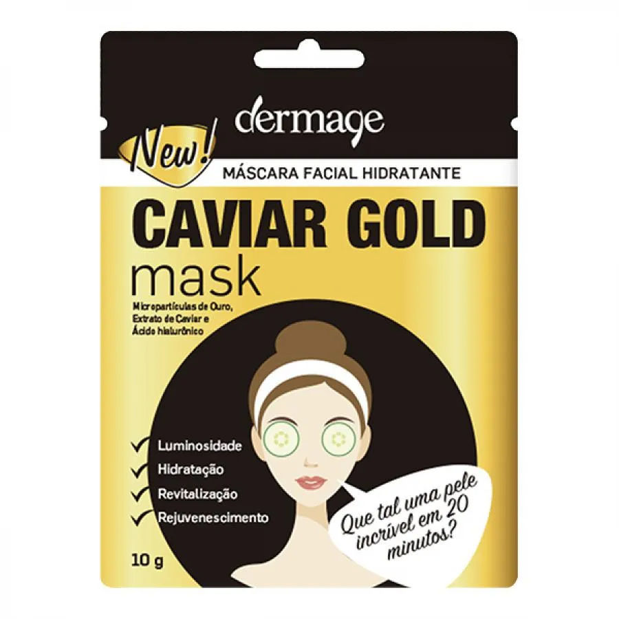 Dermage Mascara Facial Hidratante Caviar Cold Mask 1 Sache