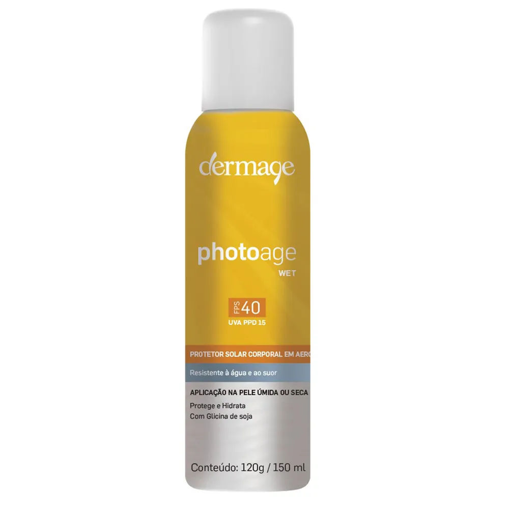 Protetor Solar Dermage Photoage Wet 120gr Fps40 Aerosol